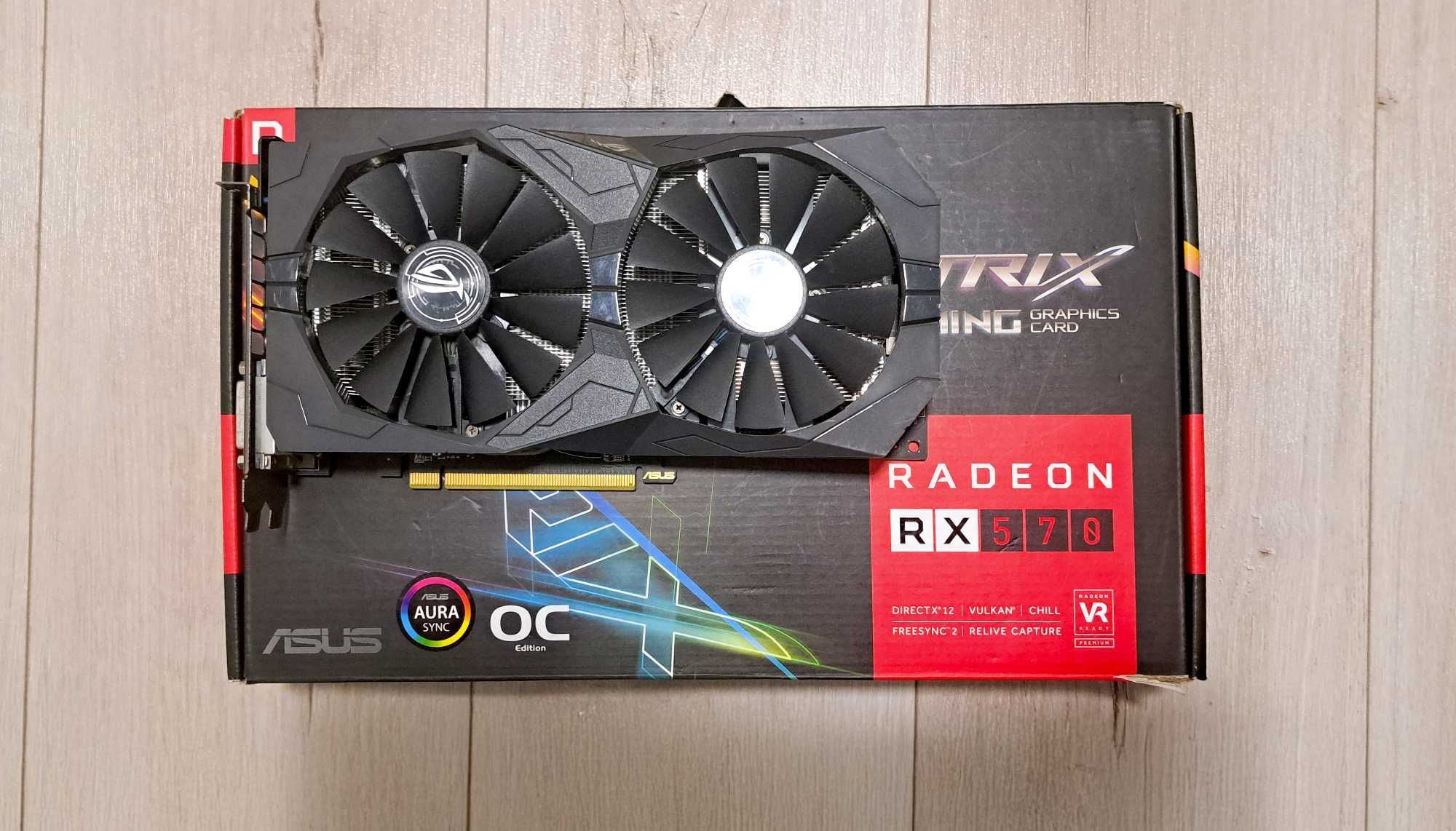 Karta graficzna asus radeon rog strix rx 570 gaming 4 GB