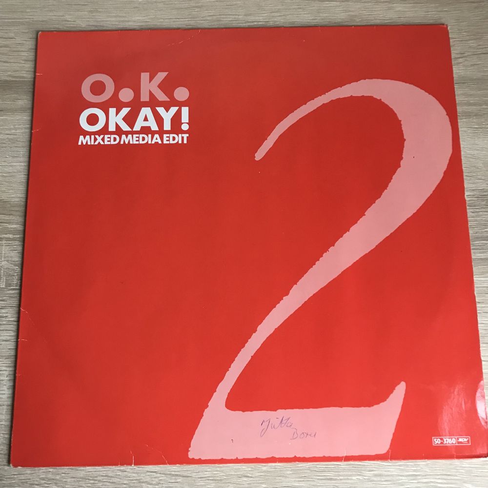 Winyl maxi 12 : O.K. - Okay! (Mixed Media Edit) Hit ! electronic.