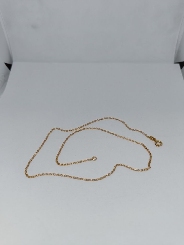 Złoty łańcuszek ankier dł.42cm, złoto 583