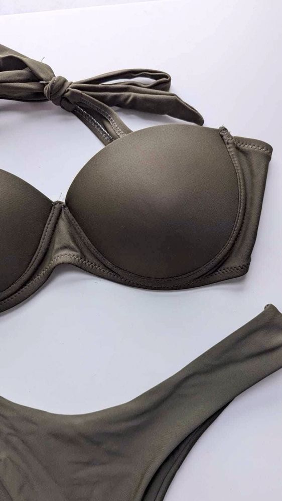 Bikini khaki bez ramiączek rozmiar S