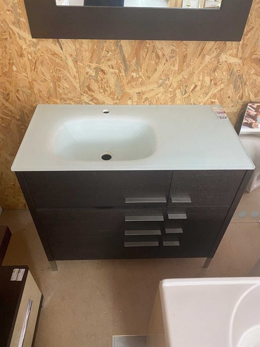 Móvel + Lavatório + Espelho Casa de Banho