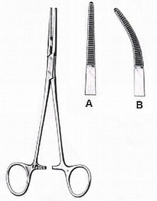 Kleszczyki hemostatyczne typ Kelly 14 cm (zagięte)