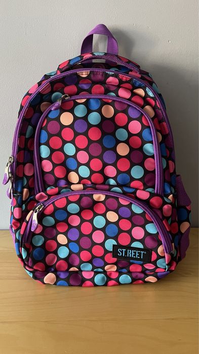 Plecak szkolny w kropki