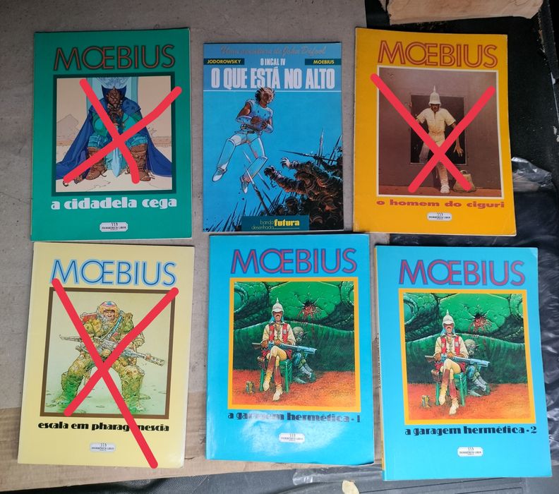Livros coleção Moebius comics