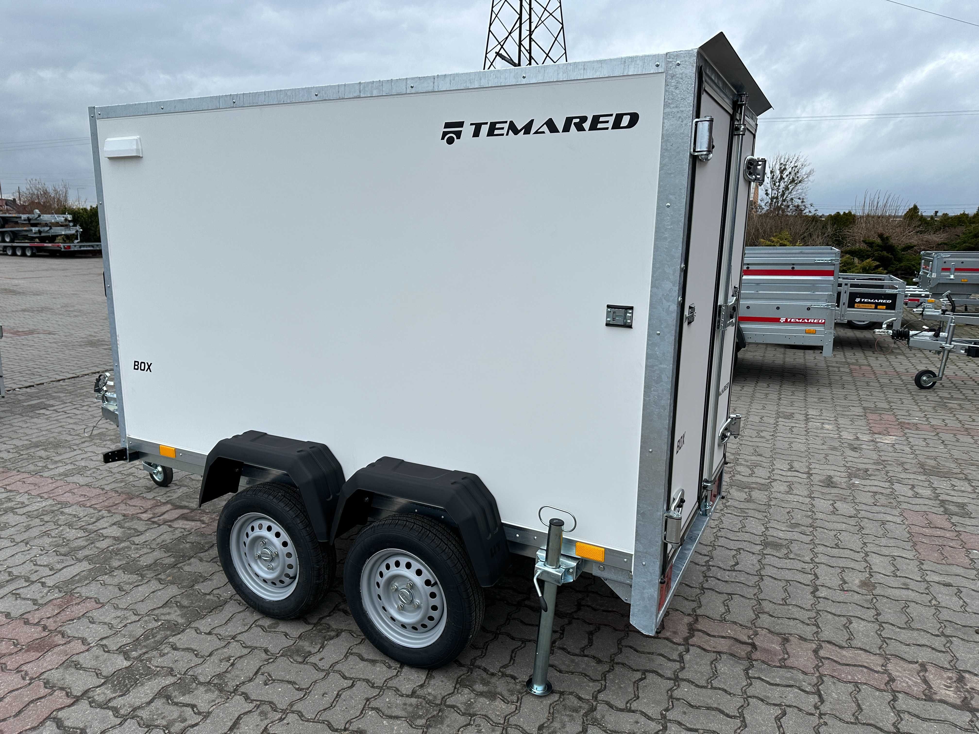 Przyczepa kontener 250x125x150 Temared BOX 2512/2 DMC:750KG DOSTAWA!