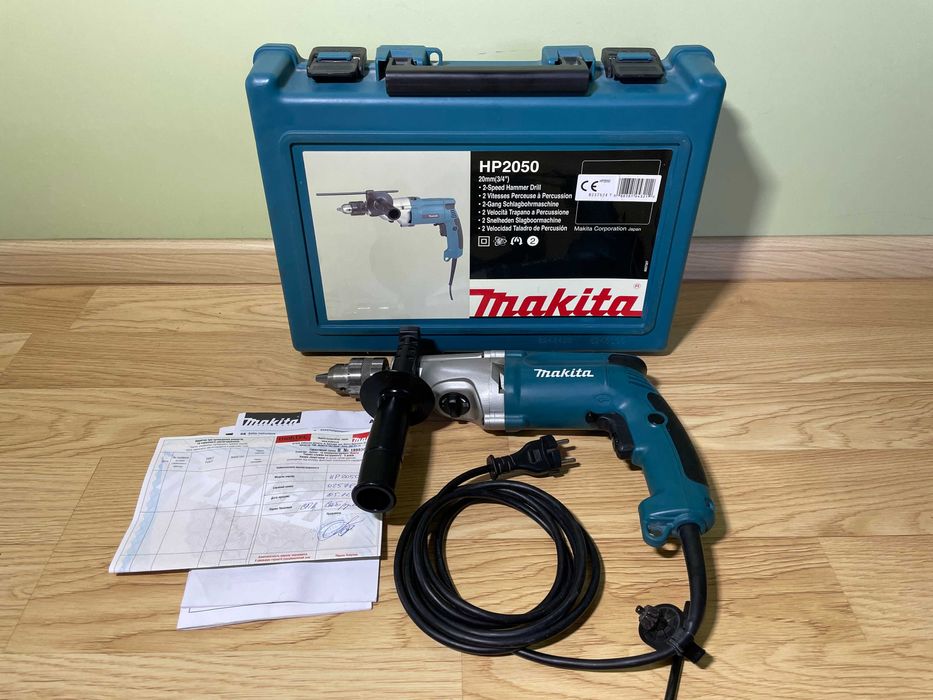 Makita HP 2050 Дриль з ударом (оригінал, на гарартії, як нова)