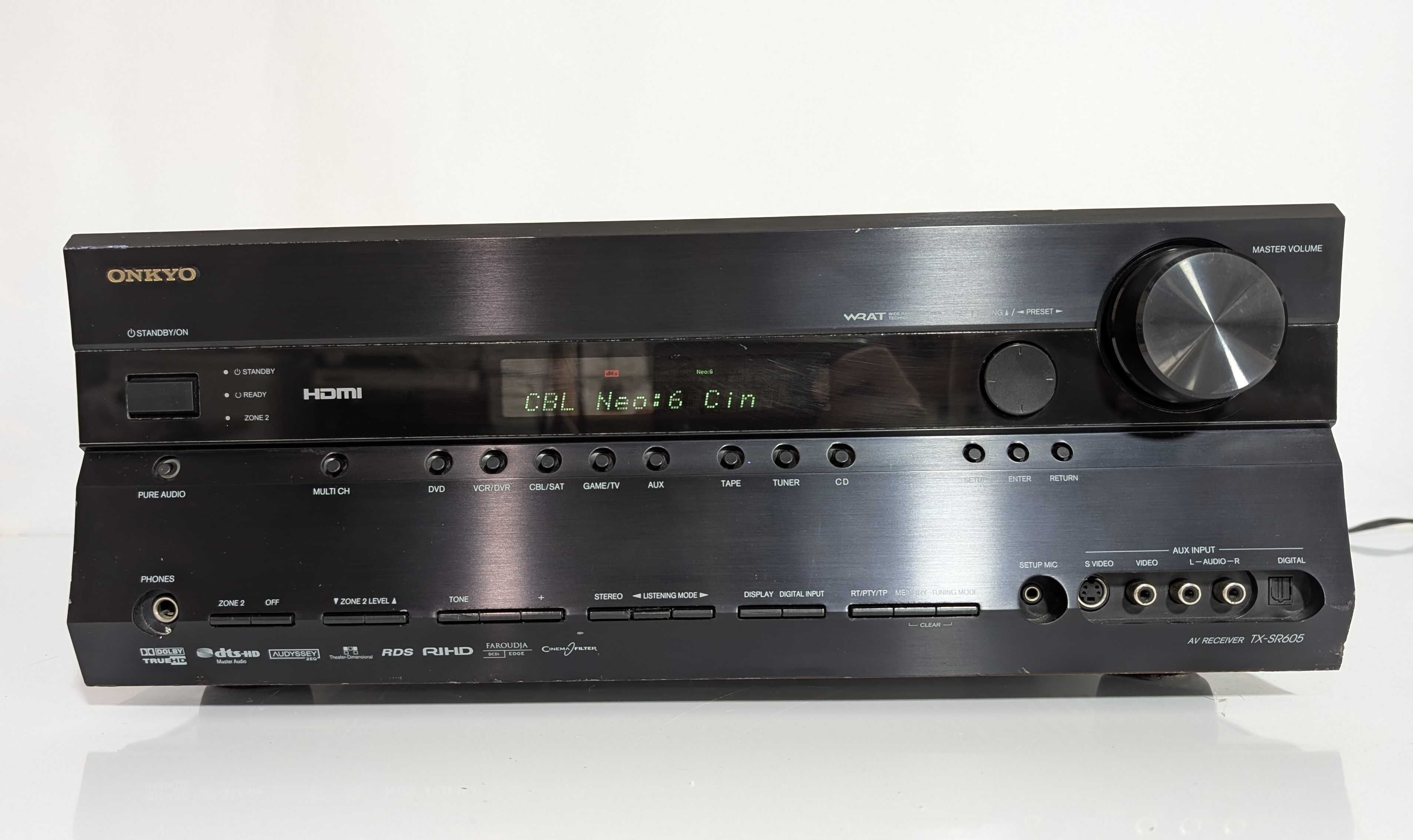 7.1 ресивер Onkyo TX-SR605, має 140 Вт/канал /HDMI /ЦАП /4-16 Ом/Dolby