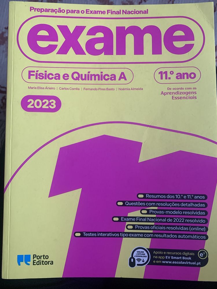 Livro preparação exame FQ 11 ano