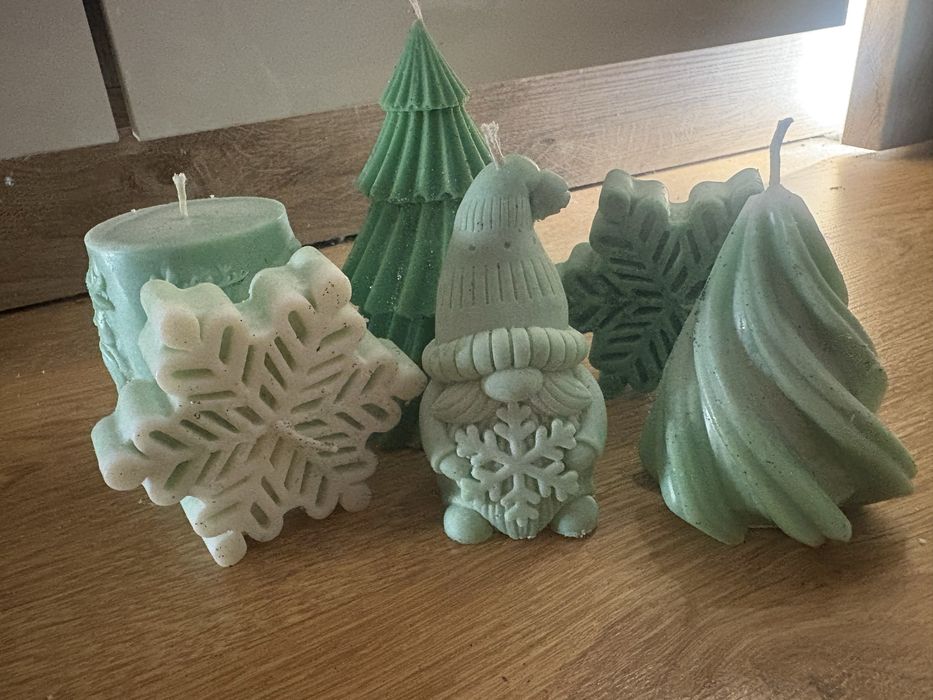 Świece sojowe ręcznie robione - zestaw zapachowy.