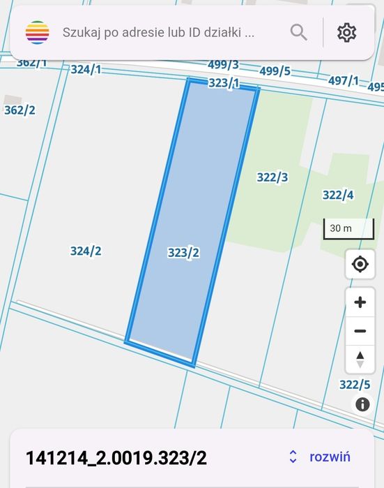 Działka 6719m Rządza