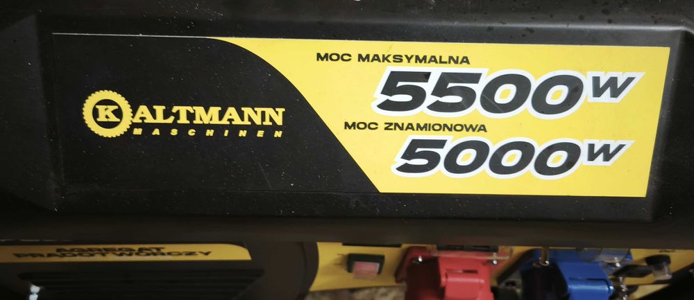 Agregat prądotwórczy Kaltmann K-PG6500EU5PRO 5 kW 400V - 230V 3 fazowy