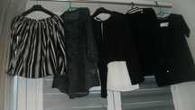 Zestaw ciemnych ubrań damskich S/M/L -m.in. Nike, Mango- mega paka