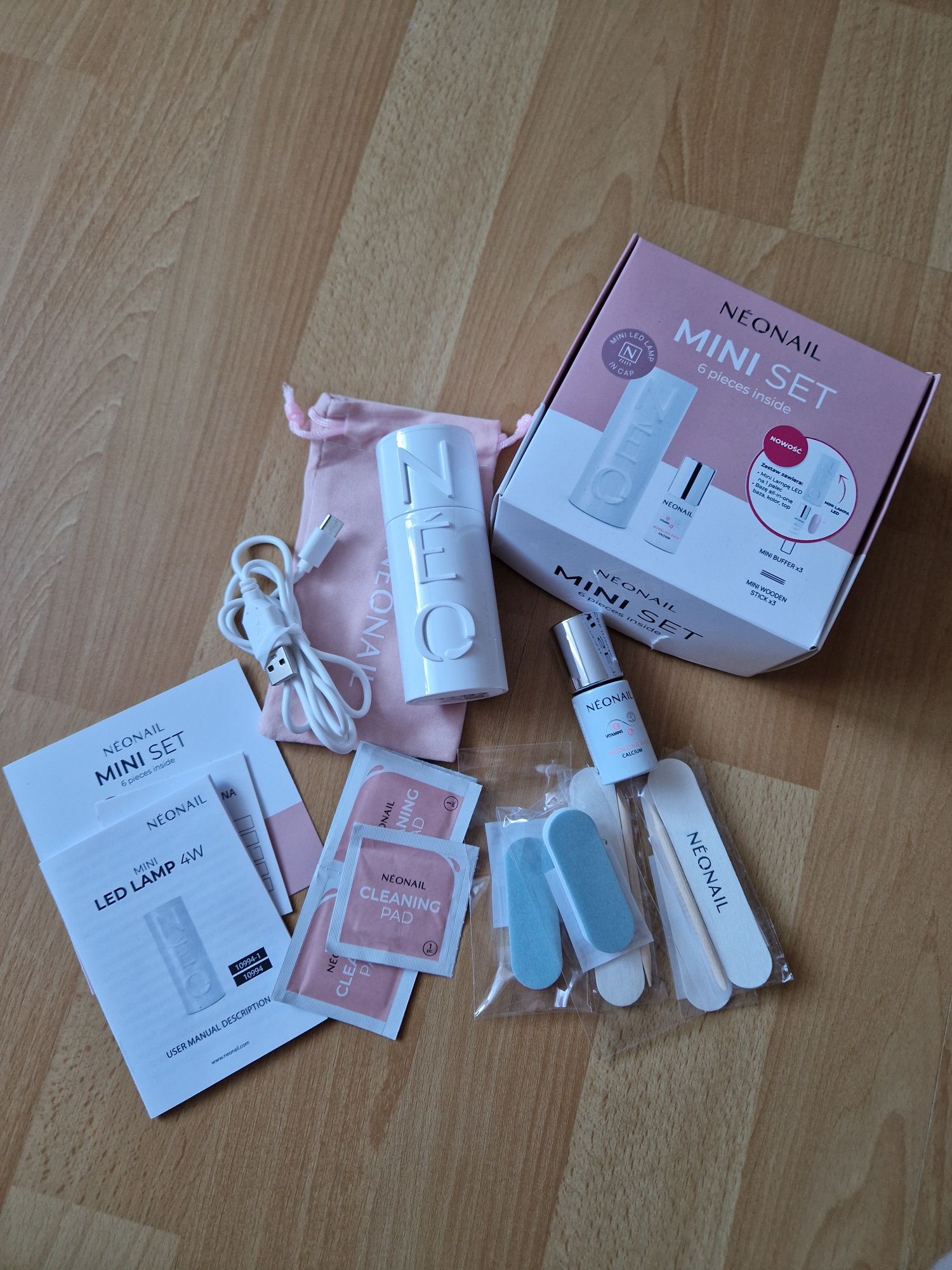 Neonail mini set zestaw do manicure hybrydowego