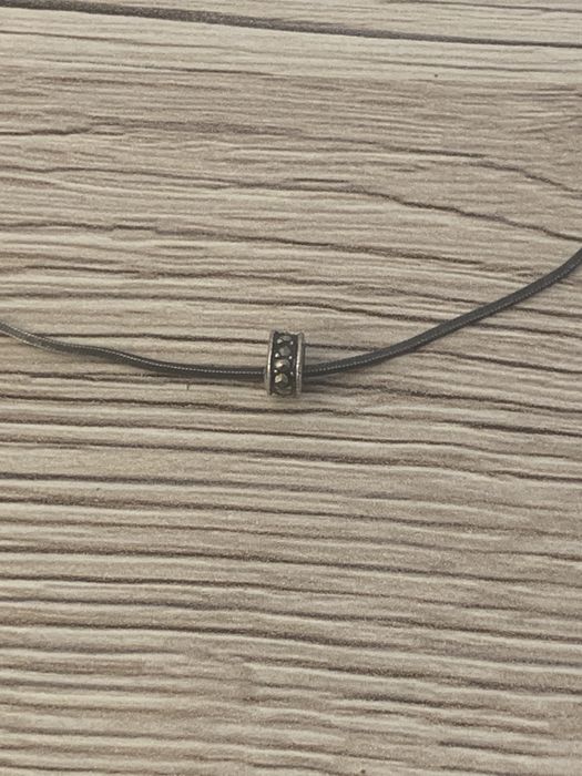 Piękny oksydowany łańcuszek z zawieszką 40cm