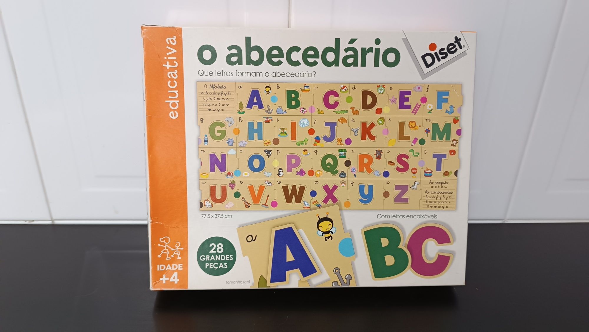 Puzzle abecedário. Como Novo. 4+