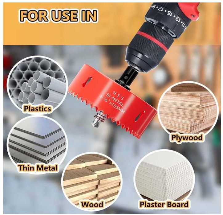 GARHWAL otwornica bimetalowa do drewna 105mm