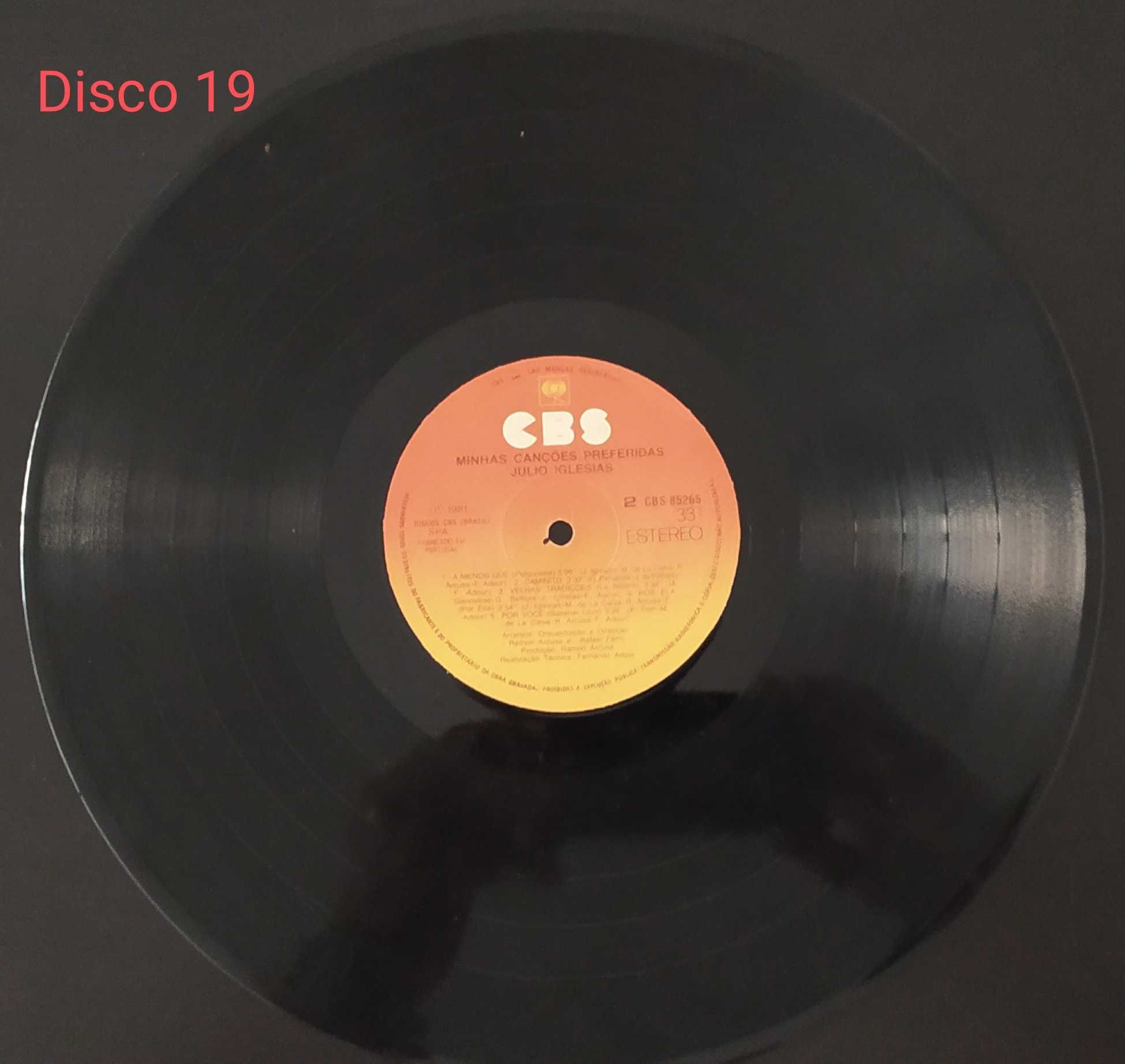 Júlio Iglesias Minhas Canções Preferidas LP Disco 19