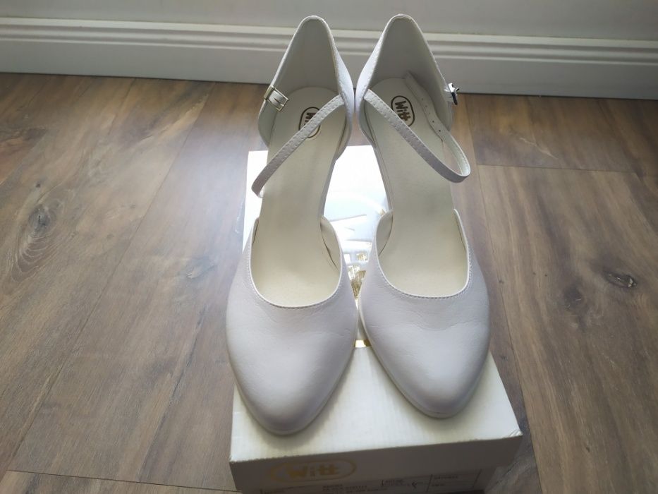 Buty białe ślubne WITT nieużywane rozm 40 model 196
