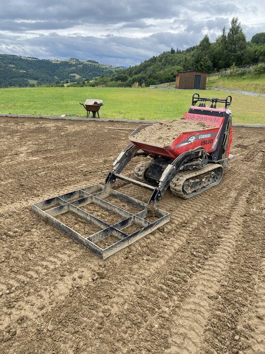 Wozidło Gąsienicowe samozaładowcze - taczka - Krata Niwelator Koparka