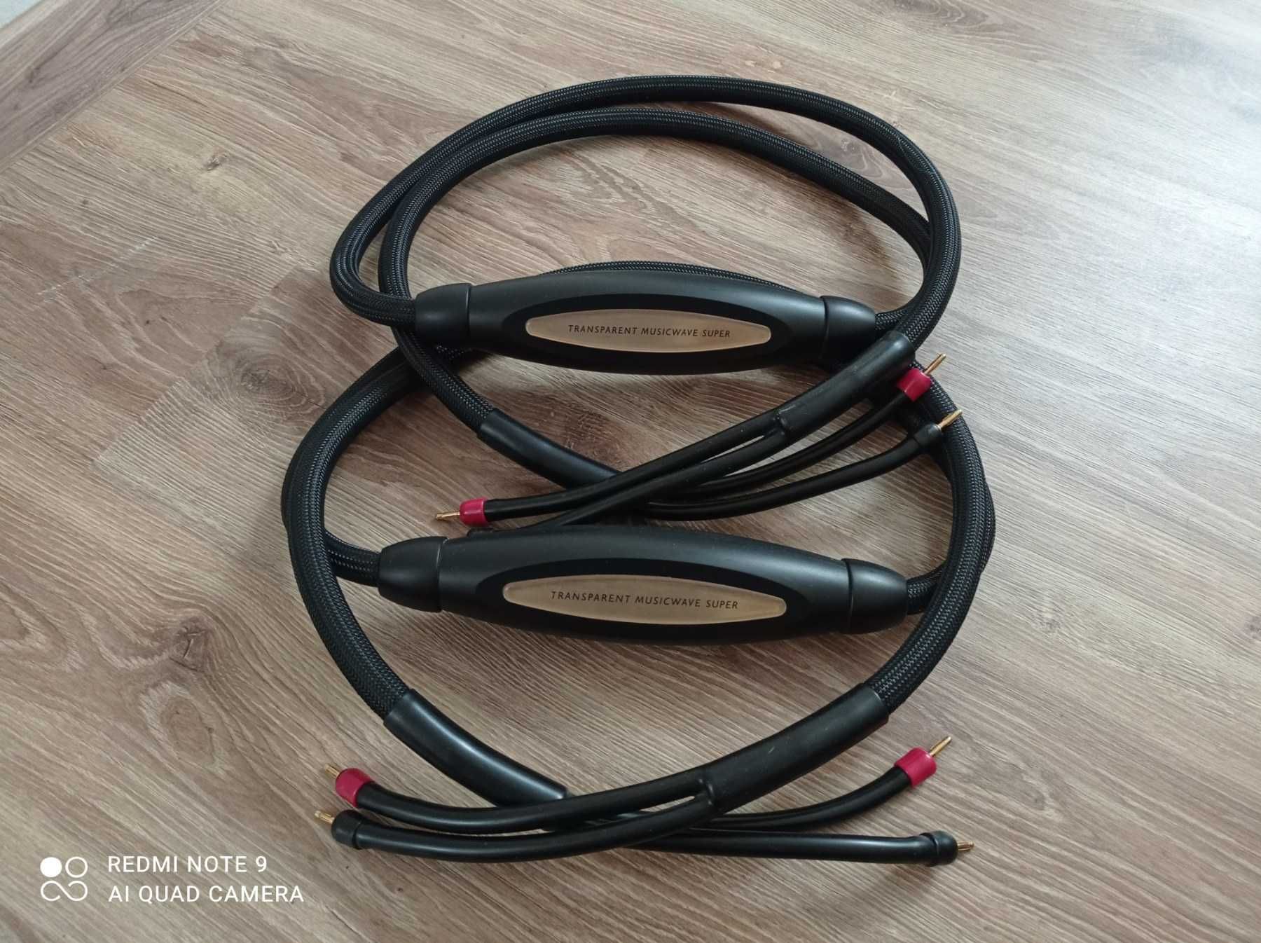 sprzedam kabel głośnikowy Transparent Music Wave Super MM2 2*2,5 m