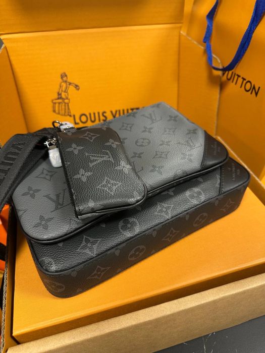 Сумка мужская Louis Vuitton trio чоловіча повний комплект бутика Тріо