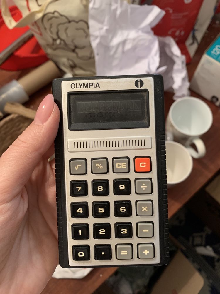 Винтажный калькулятор 70-х годов (Германия)