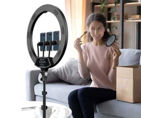 Lampa pierścieniowa makijaż led ring 24w statyw 220cm