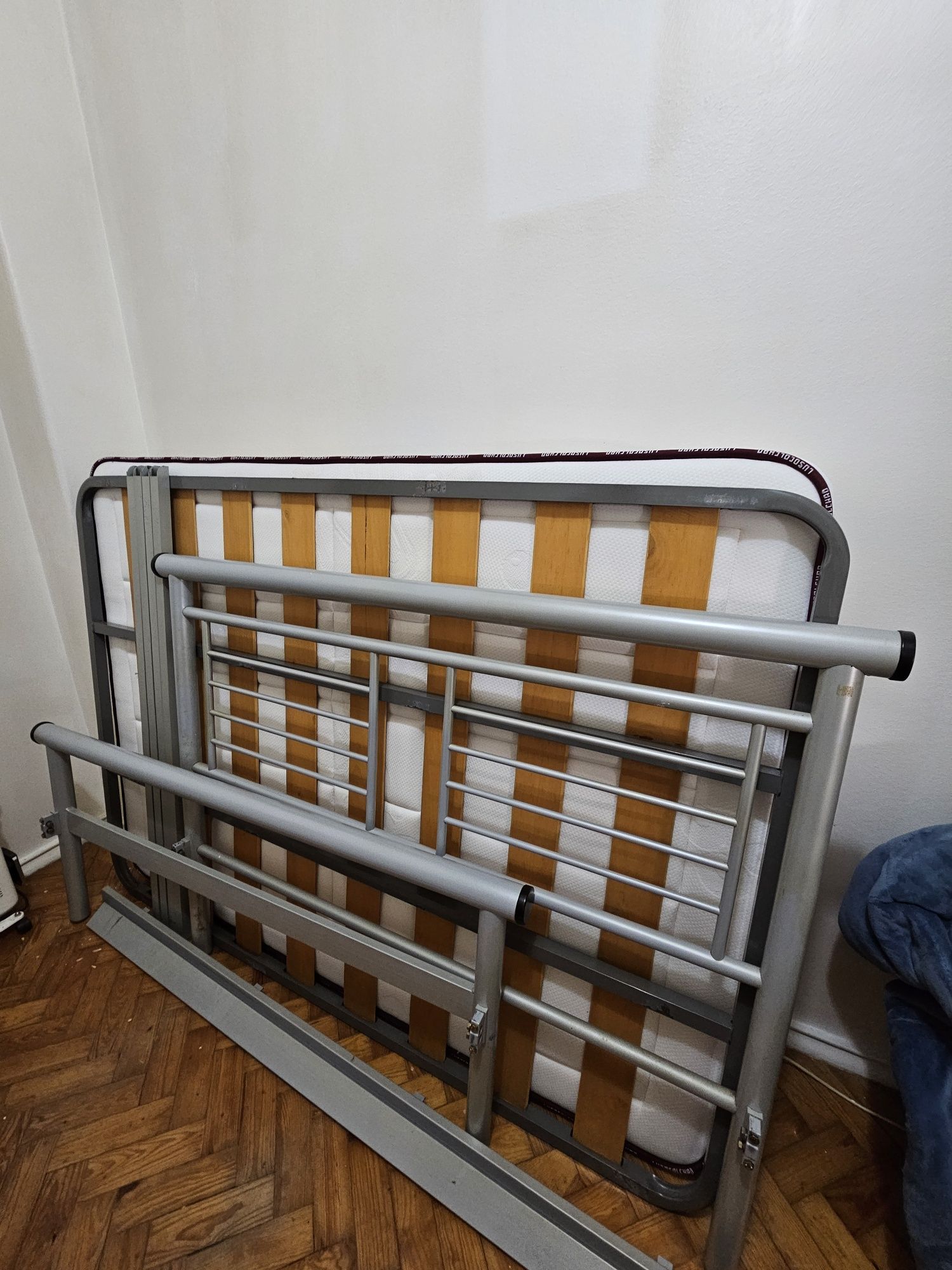 Cama em ferro + colchão 183x133