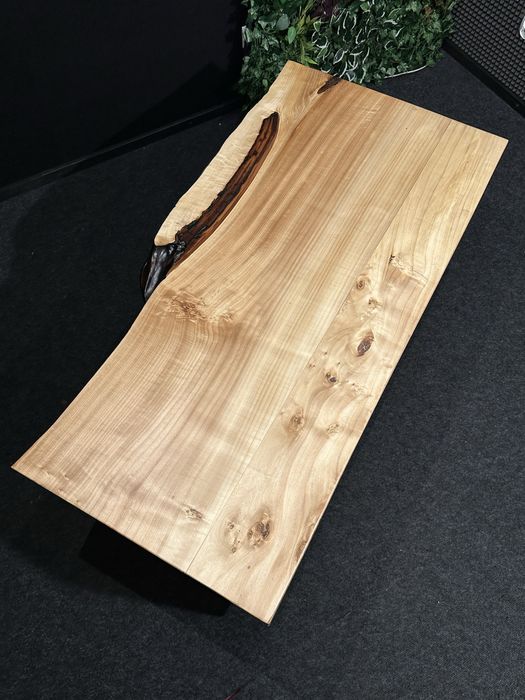 Ława z litego drwna, nowoczesna, loft z załamaniem