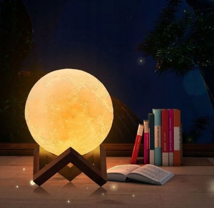 Lampka Led księżyc Moon Light 3D Printing