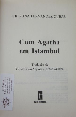 Cristina Fernández Cubas - COM AGATHA EM ISTAMBUL