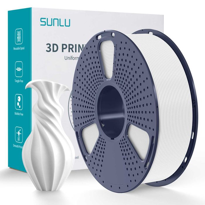 Filament Sunlu PLA Biały, Czarny, Szary, Pomarańcz, Fiolet, Róż - 1kg