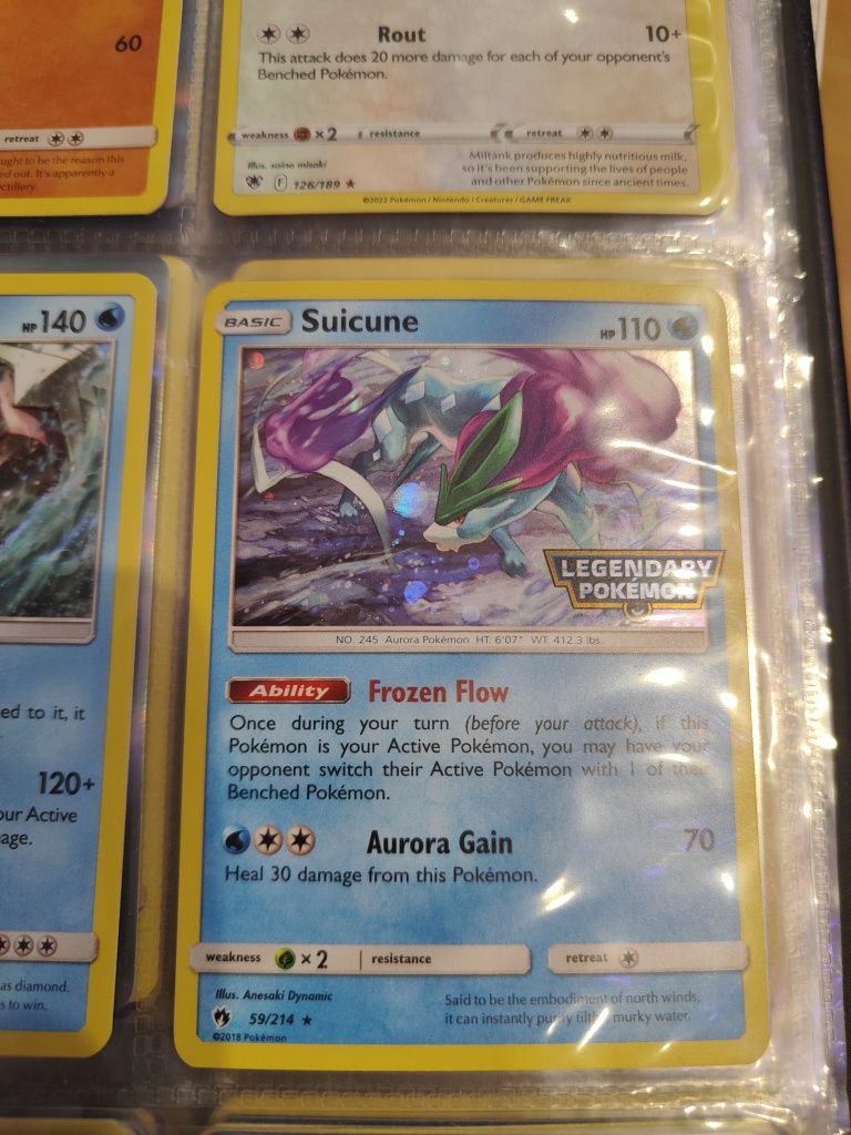 Karta Pokemon Suicune Legendarny Polemon