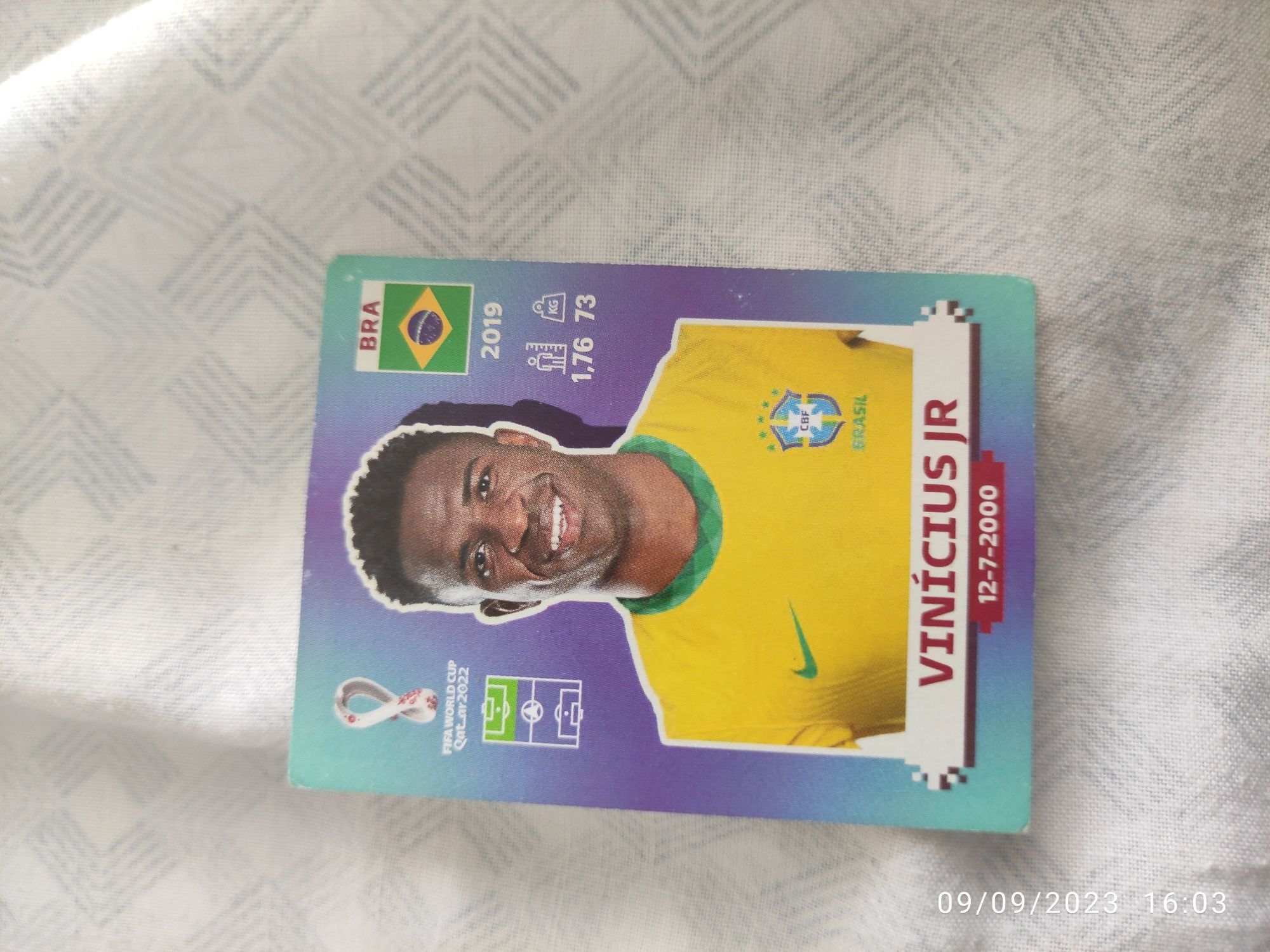 Cromo do Mundial 2022- Vinicius Jr