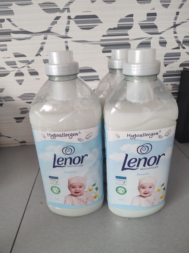Uniwersalny żel do prania Persil + płyny do płukania Lenor , Softlan
