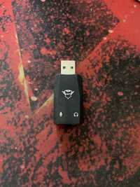 Przejściówka usb na jack 3.5 słuchawki + mikrofon