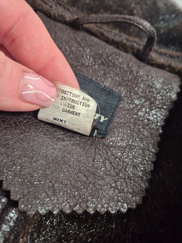 Affliction miss sixty fur kurtka futerko y2k alternative avant garde