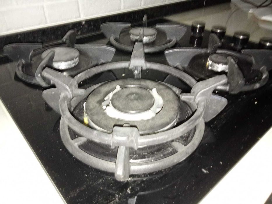 Placa fogão 4 bocas gás natural ou botano e propano