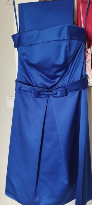 Vestido cerimónia com encharpe tamanho 38