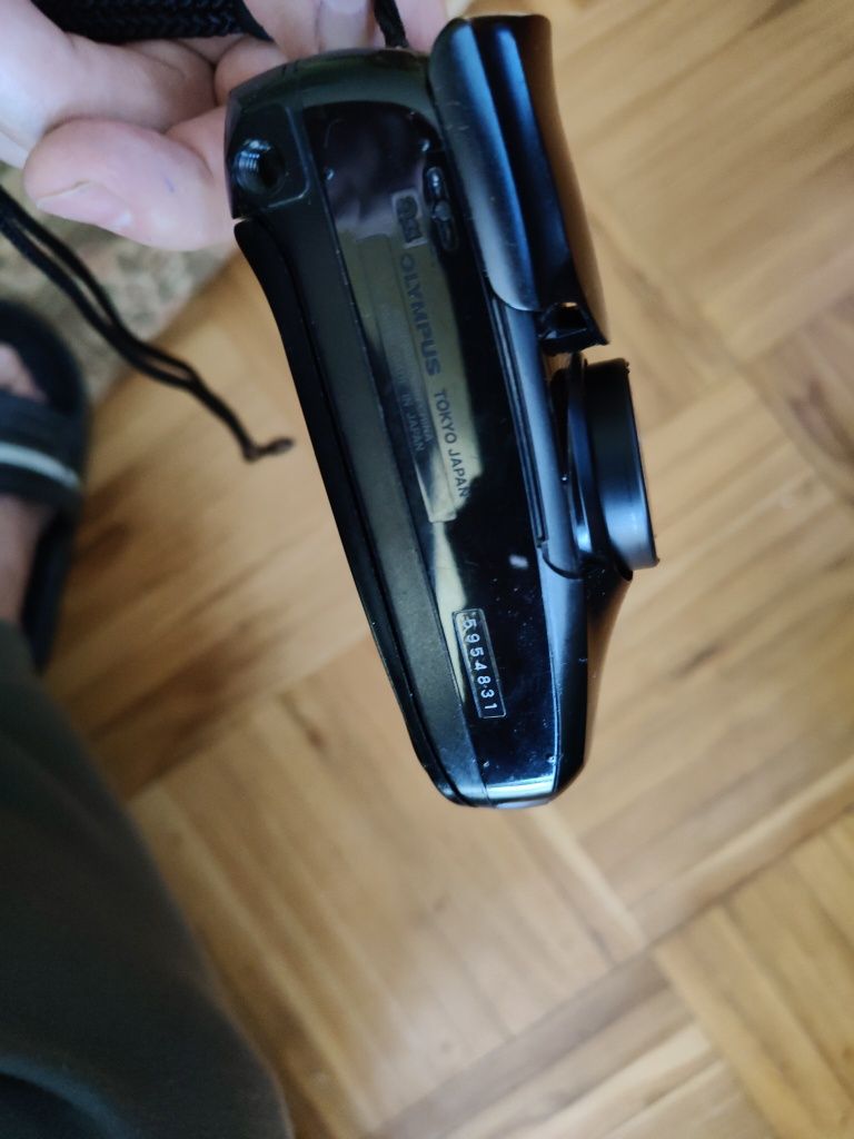Aparat Olympus mju Zoom wraz z opakowaniem