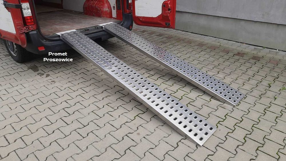 Najazdy Aluminiowe 2,5m x 32cm LOHR do 2T Podjazdy do BUSa Blaszaka