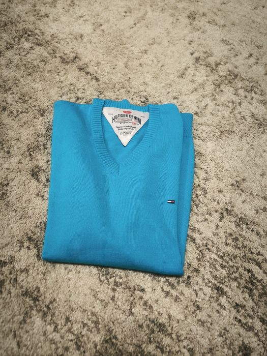 Sweter męski Tommy Hilfiger denim roz M