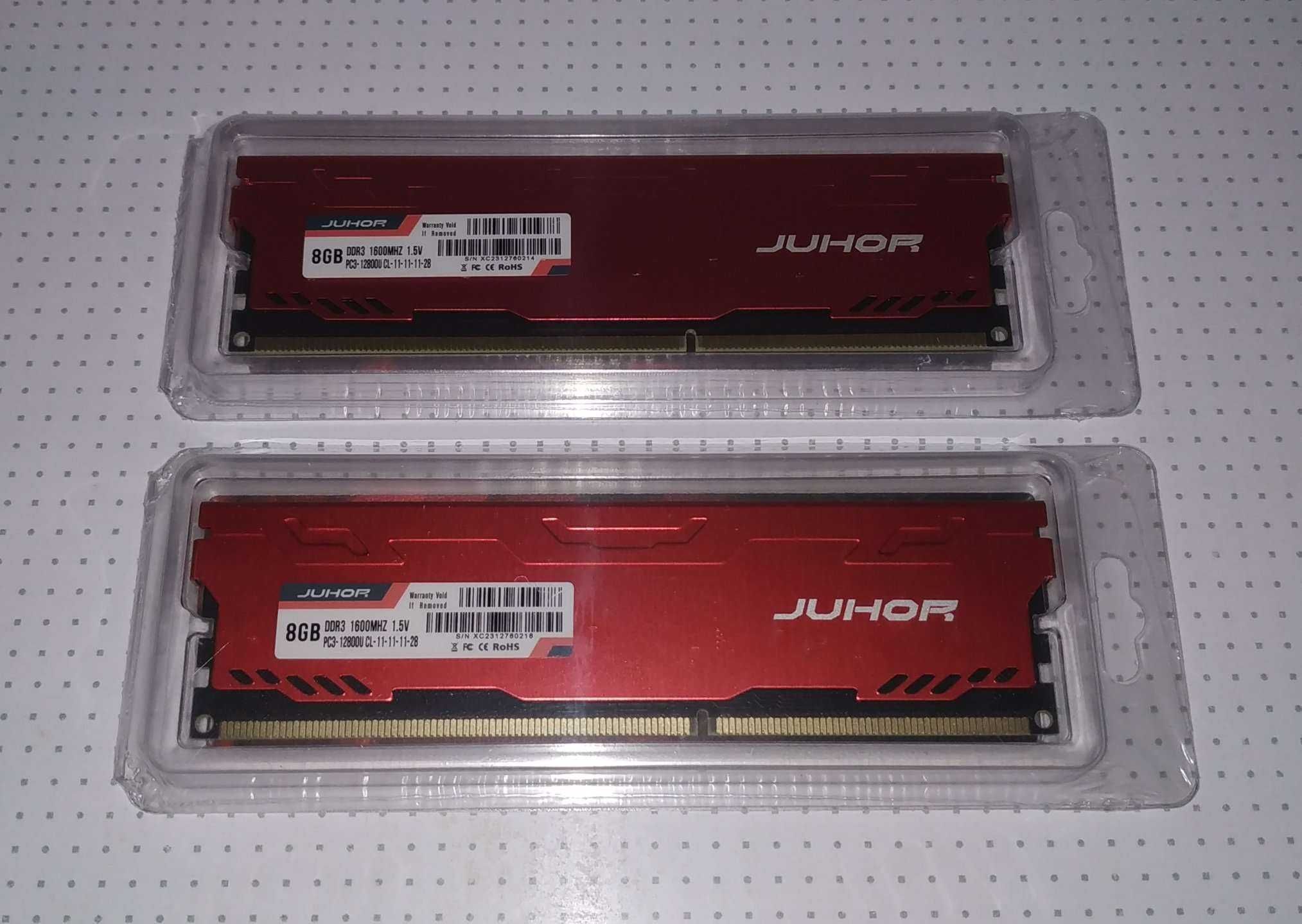 Память JUHOR DDR3 1600MHz , 2x8gb (16gb)