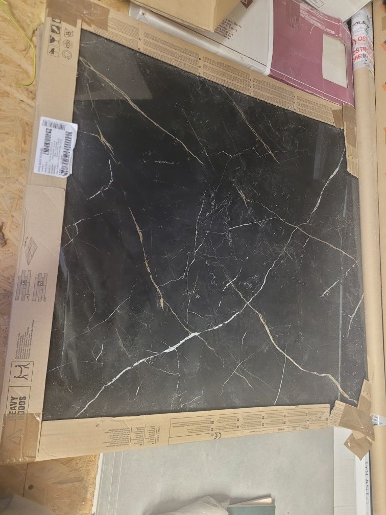 Gres royal black polished rectified 79,8x79,8 opoczno