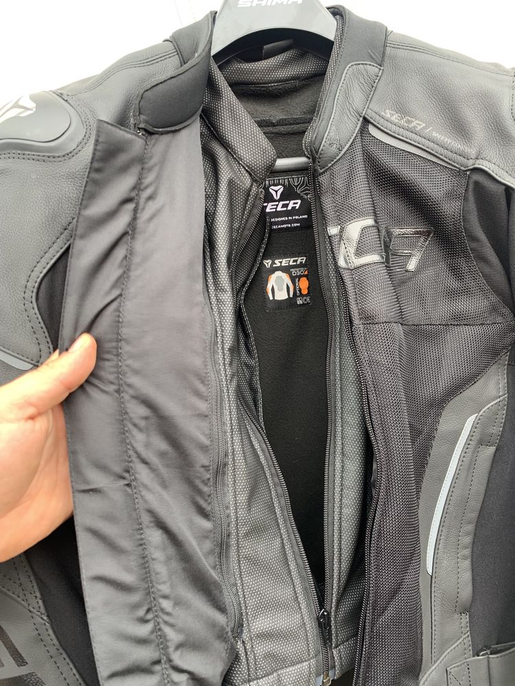Kurtka motocyklowa Seca HOOLIGAN AIR roz. 50 Skóra/Siatka Najtaniej!