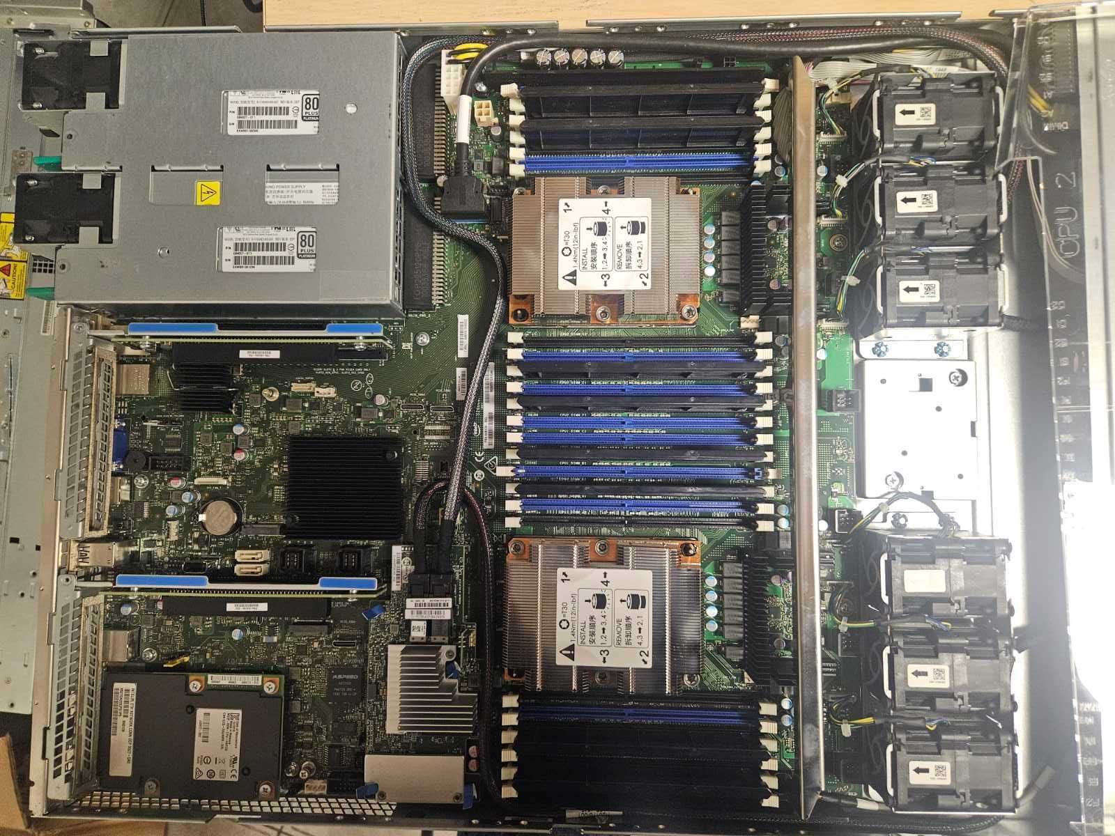 Сервер LGA3647 Intel RR1000 8SFF 1U 2x XEON 6140 Gold = 36 ядер