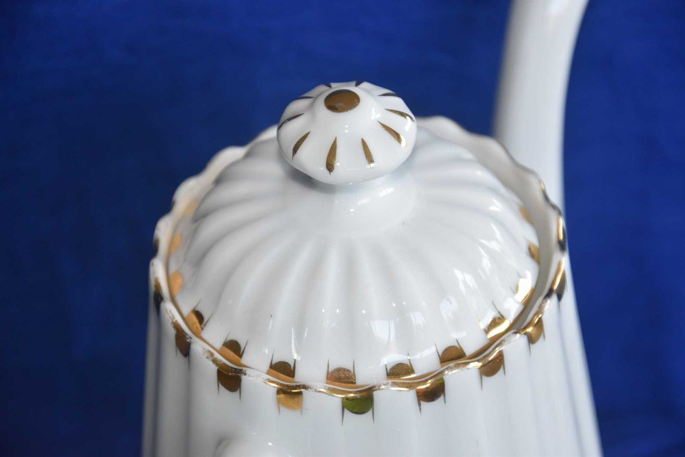 Dzbanek do kawy Tuppack Parowa Tiefenfurt Karogold 1925 r. śląsk