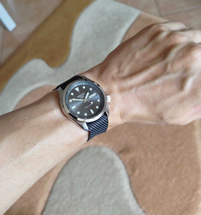 Zegarek męski Seiko 5 DressKX automat szafir pasek