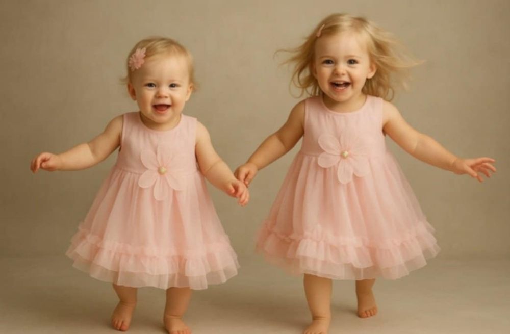 Sukienki dla sióstr r.80/86 i 92/98 nowe