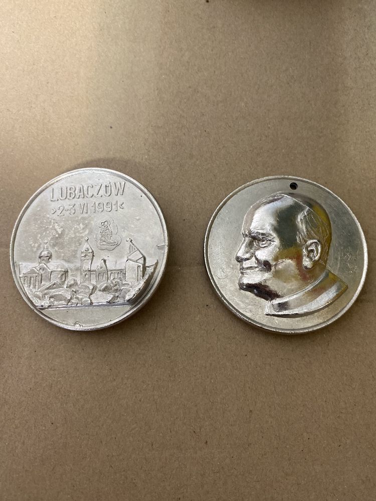 Medal Jan Paweł II Lubaczów 1991 r.